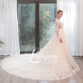 Latest Bridal Wedding Gowns Vestido de noiva Charming Deep V-Neck Lace Appliqued and Beaded A-Line Wedding Dress 2020